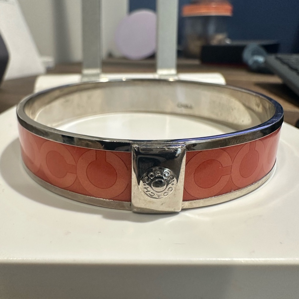 Coach Bangle Bracelet Enamel Stackable Signature … - image 1